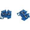 Lot of 2 NEW Wago 2250-1204 TOPJOB S 2-Conductor Terminal Block 1mm� Blue