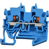 Lot of 2 NEW Wago 2250-1204 TOPJOB S 2-Conductor Terminal Block 1mm� Blue