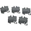 Lot of 5 NEW Wago 2250-1201 TOPJOB S 2-Conductor Terminal Block 1mm� Gray