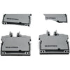Lot of 4 NEW Wago 2252-0321 TOPJOB S 2-Conductor Miniature Terminal Block Gray