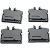 Lot of 4 NEW Wago 2252-0321 TOPJOB S 2-Conductor Miniature Terminal Block Gray