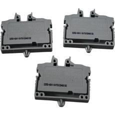 Lot of 3 NEW Wago 2252-0311 Miniature Through Terminal Block 32A Gray Push Button