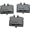Lot of 3 NEW Wago 2252-0311 Miniature Through Terminal Block 32A Gray Push Button