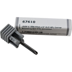 NEW Harvey Tool 67610 .010r x .058 Pilot x 5 D/E 4FL Corner Rounding End Mill
