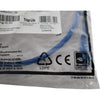NEW Tripp Lite N204-003-BL-RA Cat6 Gigabit Right-Angle Ethernet Cable Blue 3ft