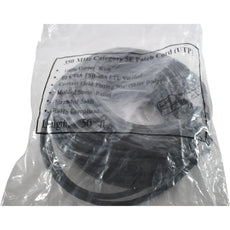 NEW 50ft Black Cat5e Patch Cord Ethernet Network Cable 350MHz UTP 24AWG Snagless