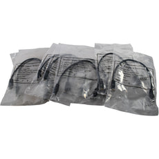 NEW Lot of 8 Cat5e Patch Cord Ethernet Network Cable 350MHz UTP 1FT Black