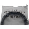 NEW Lot of 3 Cat6A FTP Shielded Ethernet Patch Cable Black 3FT 10Gbps RJ45