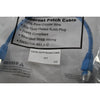 NEW Lot of 2 Cat6A Shielded SSTP Ethernet Patch Cable Blue 1FT 10Gbps RJ45