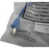 NEW Lot of 2 Cat6A Shielded SSTP Ethernet Patch Cable Blue 1FT 10Gbps RJ45