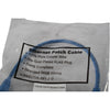 NEW Lot of 2 Cat6A Shielded SSTP Ethernet Patch Cable Blue 1FT 10Gbps RJ45