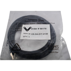 NEW Vention CE-CA-017-2130 Cat5e FTP Shielded Ethernet Patch Cable 10ft Black