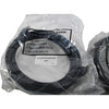NEW Lot of 2 Cat6A SSTP Shielded Ethernet Patch Cable Black 15FT 10Gbps RJ45