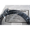 NEW Lot of 2 Cat6A SSTP Shielded Ethernet Patch Cable Black 15FT 10Gbps RJ45