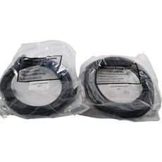 NEW Lot of 2 Cat6A SSTP Shielded Ethernet Patch Cable Black 15FT 10Gbps RJ45