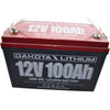 Dakota Lithium 12V 100Ah LiFePO4 Deep Cycle 1280Wh Group 24 Solar Marine Battery
