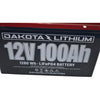Dakota Lithium 12V 100Ah LiFePO4 Deep Cycle 1280Wh Group 24 Solar Marine Battery