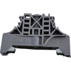 Entrelec BAM 2 Terminal Block End Stop 1SNA206351R1600 Grey DIN Rail Mount