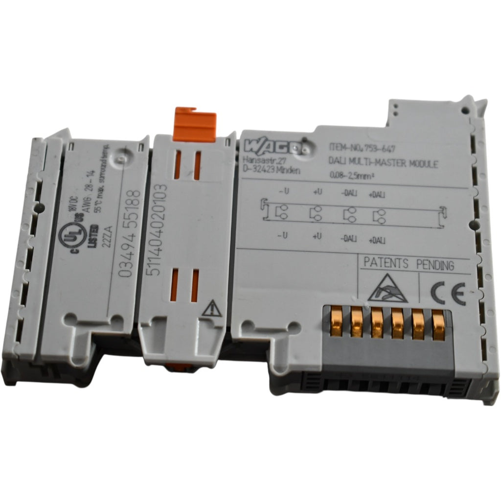 WAGO 753-647 DALI Multi-Master Module 1-Channel PLC I/O System 24VDC ...