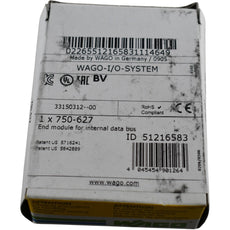 NEW WAGO 750-627 Terminal Bus Extension End Module PLC I/O System