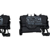 NEW Lot of 2 WAGO 2002-1205 TOPJOB S 2-Conductor Terminal Block Black Ex e II