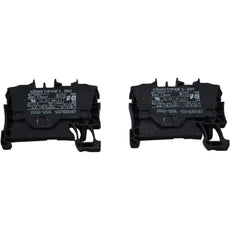 NEW Lot of 2 WAGO 2002-1205 TOPJOB S 2-Conductor Terminal Block Black Ex e II