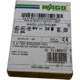 NEW WAGO 750-650/000-001 RS232C Serial Interface 9600/N/8/1/5 PLC Module