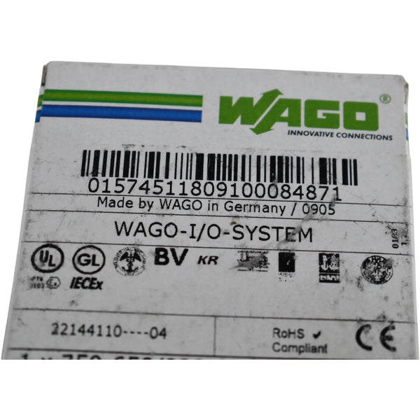 Wago Serial Module NEW WAGO 750-650/000-001 RS232C Serial Interface 9600/N/8/1/5 PLC Modu ...