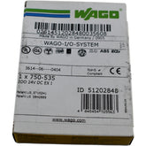 NEW WAGO 750-535 2-Channel Digital Output Module 24VDC 0.5A Intrinsically Safe