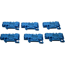 NEW Lot 6 WAGO 2206-8034 TOPJOB S Blue Ex i Terminal Block 2-Conductor 8 AWG