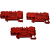 NEW Lot 3 WAGO 2206-8033 TOPJOB S Distribution Terminal Block 20-8 AWG Red