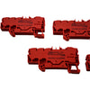 NEW Lot 5 WAGO 2206-8033 TOPJOB S Distribution Terminal Block 20-8 AWG Red