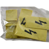 NEW Pack 5 WAGO 285-170 Protective Warning Marker High Voltage Symbol Yellow