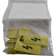NEW Pack 5 WAGO 285-170 Protective Warning Marker High Voltage Symbol Yellow