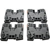 NEW Lot 4 WAGO 285-135 2-Conductor Through Terminal Block 125A 1000V Gray