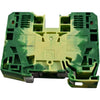 NEW Lot 2 WAGO 285-137 2-Conductor Ground Terminal Block 35mm 125A Green Yellow