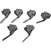 Lot of 6 NEW Wago 285-435 Adjacent Jumper Insulated Gray 85A 2-Way