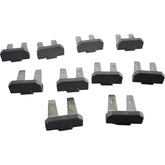 Lot of 10 NEW Wago 285-450 Adjacent Jumper Bar 1000V 150A Gray 2-Way