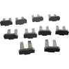 Lot of 10 NEW Wago 285-450 Adjacent Jumper Bar 1000V 150A Gray 2-Way
