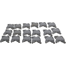 ABB Entrelec M4/6 Screw Clamp Terminal Block Gray Lot of 18
