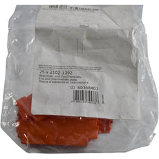 Pack of 5 NEW WAGO 2102-1392 End Intermediate Plate TOPJOB S 2.5mm Orange