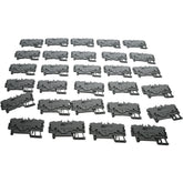 Lot of 29 NEW WAGO 2200-1401 4-Conductor Through Terminal Block Push Button