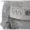 Lot of 4 NEW WAGO 2001-405 TOPJOB S Push-in Type Jumper Bar 5-Way Insulated