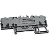 Lot of 15 NEW WAGO 2002-1861 4-Conductor Carrier Terminal Block TOPJOB S Gray