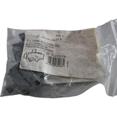 Lot of 3 NEW WAGO 2006-911/1000-541 TOPJOB S Fuse Plug Pull-Tab 12-30V Gray