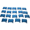 Lot of 19 NEW WAGO 2204-1204 2-Conductor Through Terminal Block Push Button Blue