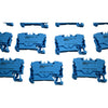 Lot of 19 NEW WAGO 2204-1204 2-Conductor Through Terminal Block Push Button Blue