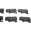 Lot of 9 NEW WAGO 2002-1981/1000-414 2-Conductor Fuse Terminal Block Gray 48V LED