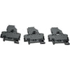 Lot of 3 NEW WAGO 2002-1611 2-Conductor Fuse Disconnect Terminal Block Gray