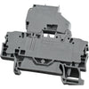 Lot of 3 NEW WAGO 2002-1611 2-Conductor Fuse Disconnect Terminal Block Gray
